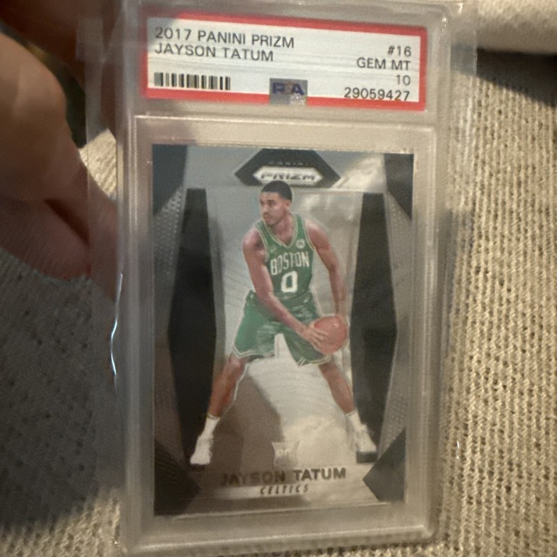 2017 Jayson Tatum RC #16 Panini Prizm PSA 10 Gem Mint! view 1