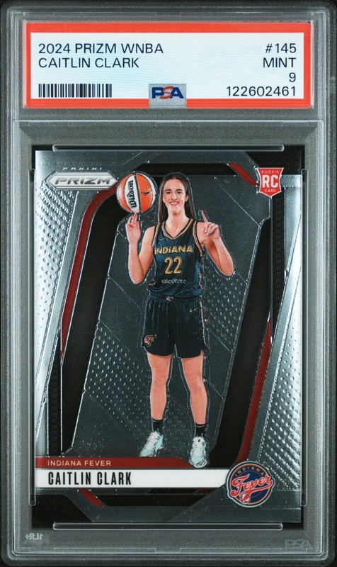 2024 Panini WNBA Prizm Caitlin Clark RC PSA 9 Indiana Fever