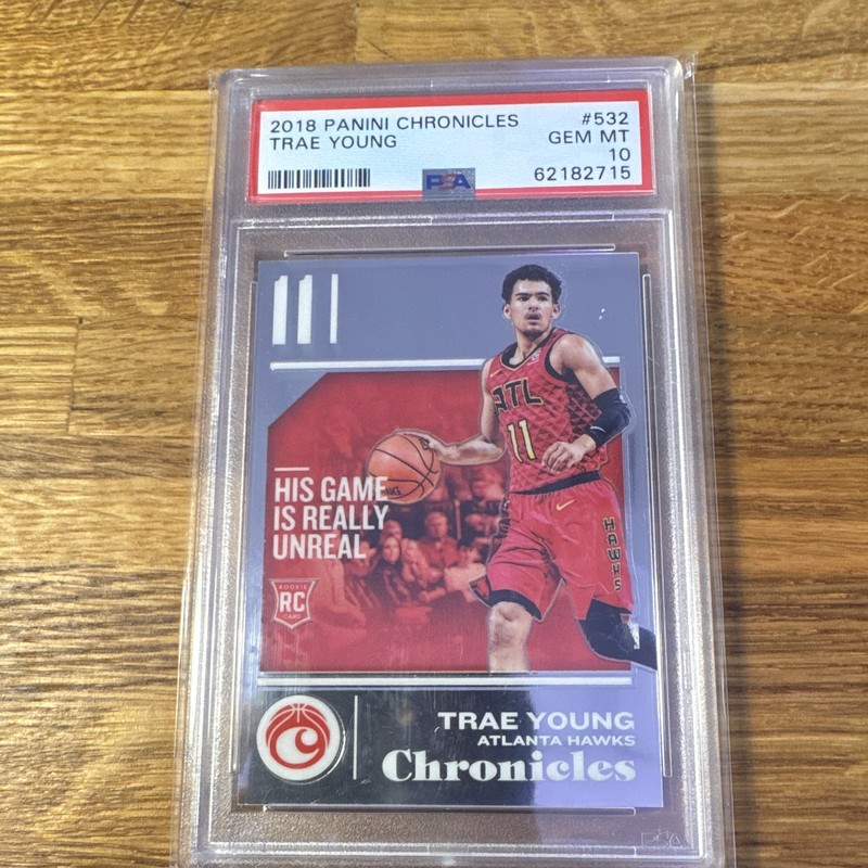 Panini 2018-19 Chronicles Rookies Trae Young #532 PSA 10 RC Atlanta Hawks