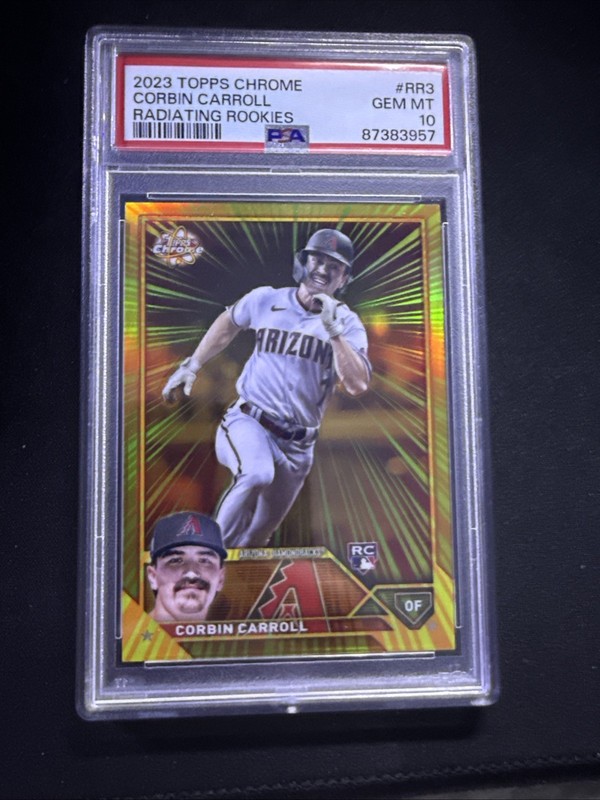 2023 Topps Chrome Corbin Carroll Radiating Rookies PSA 10! Diamondbacks!