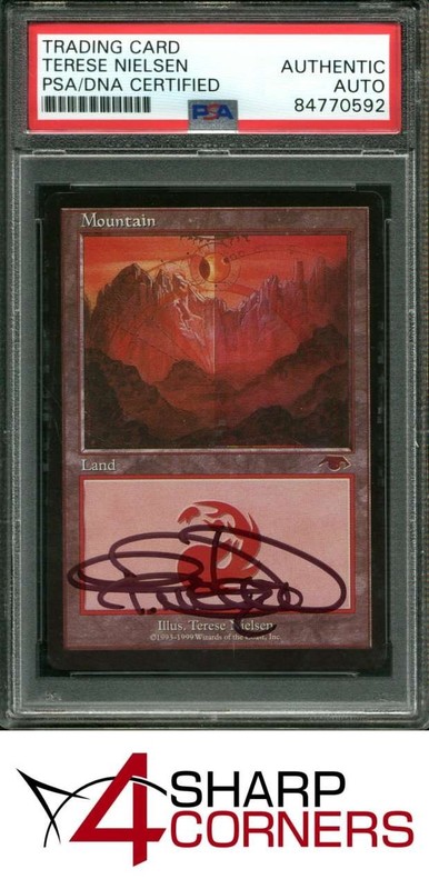 SIGNED TERESE NIELSEN MAGIC THE GATHERING TRADING CARD PSA AUTHENTIC DNA AUTO