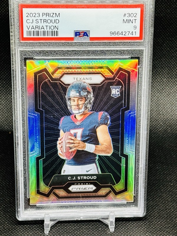 2023 Panini Prizm Rookie Variation C.J. Stroud #302 Silver Prizm PSA 9 Mint RC