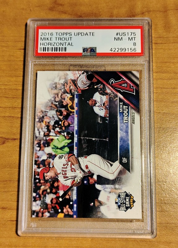 2016 Topps Update Mike Trout US175 PSA 8