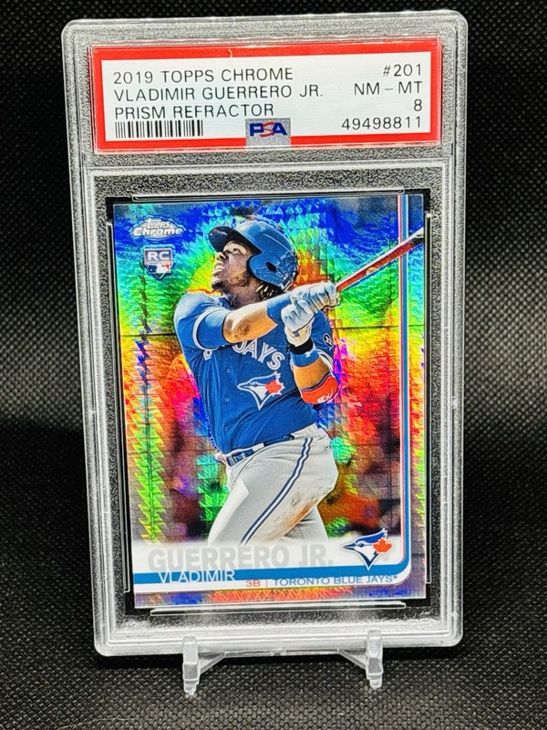 2019 Topps Chrome Vladimir Guerrero Jr. #201 Prism Refractor Rookie PSA 8 NM-MT