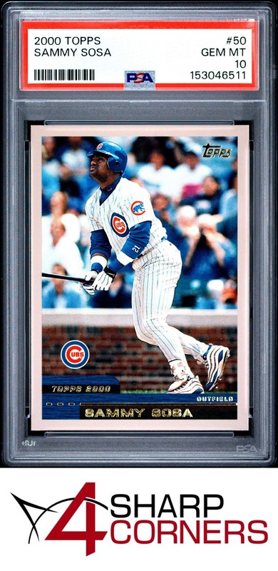 2000 TOPPS #50 SAMMY SOSA CUBS PSA 10