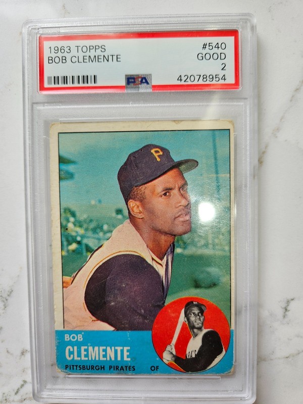 1963 Roberto "Bob" Clemente baseball card