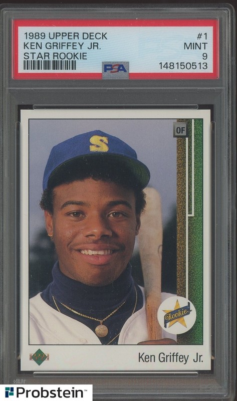 1989 Upper Deck Ken Griffey Jr. RC Rookie HOF #1 PSA 9