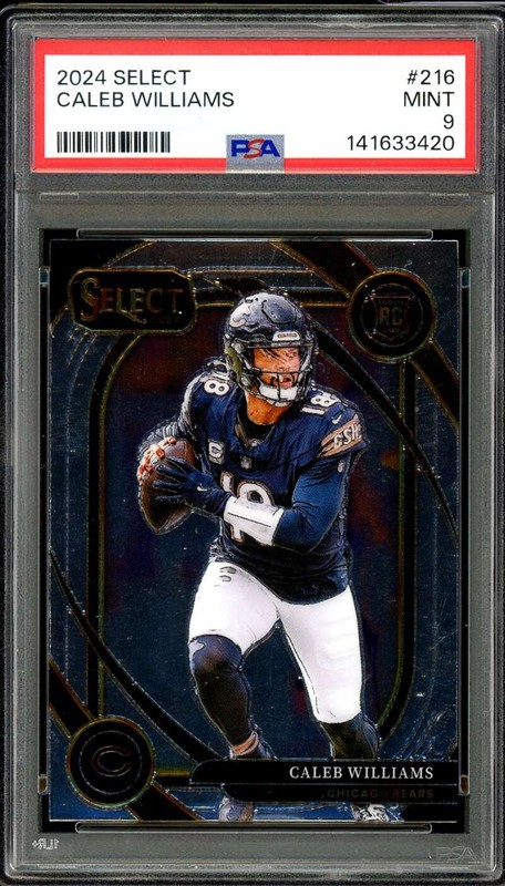 Caleb Williams Rookie Card 2024 Select #216 PSA 9
