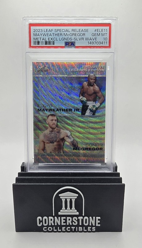 2023 Leaf Metal Mayweather/McGregor Excl Legends Silver #ELE11 /25 PSA 10 POP 1