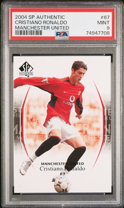 2004 SP Authentic Manchester United - Cristiano Ronaldo #67 (RC)