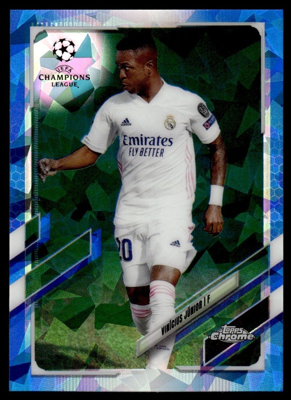 2021 Topps Chrome UEFA Champions League Sapphire Edition Vinicius Jr Real Madrid