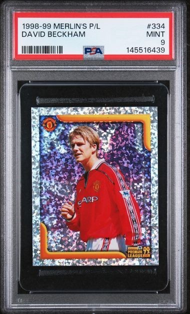 1998-99 Merlin's Premier League #334 David Beckham PSA 9 Pop 3