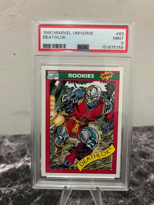 1990 MARVEL UNIVERSE #83 DEATHLOK PSA 9