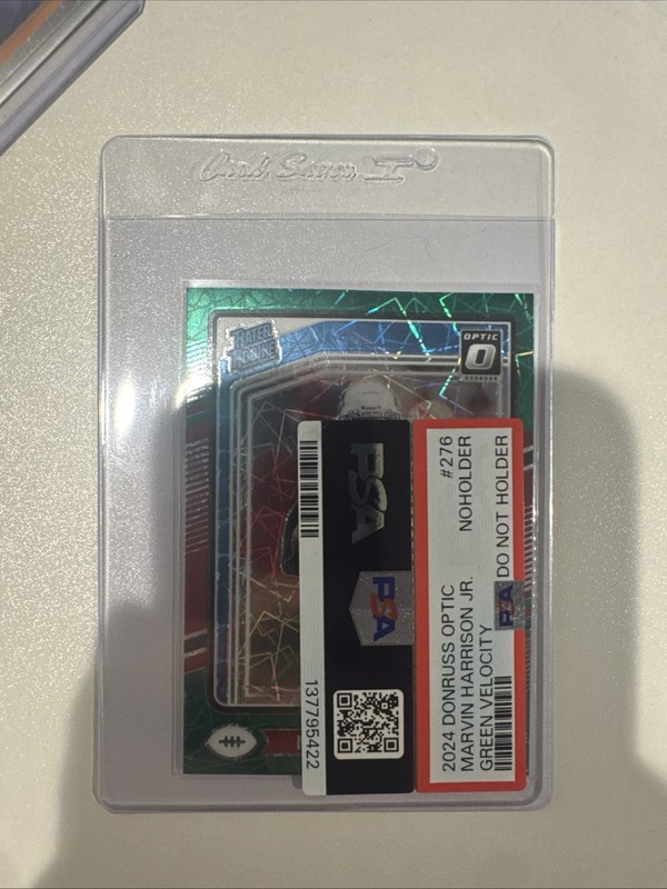 2024 Marvin Harrison Jr. Rated Rookie Optic Green Velocity - PSA DAMAGED