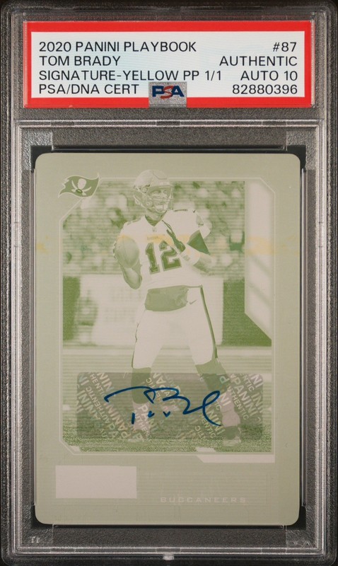 2020 Tom Brady 1/1 Autograph PSA 10 Auto RARE SUPER BOWL BUCS 