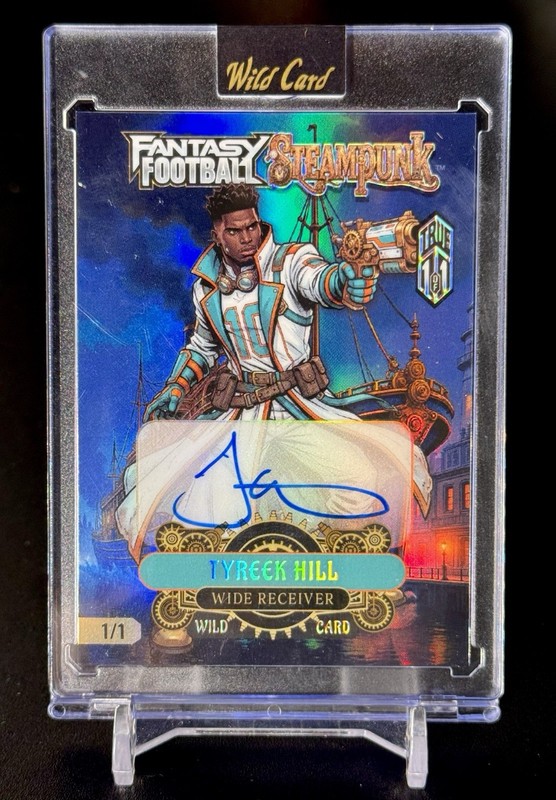 Tyreek Hill Auto True 1/1 Punks 2026 Wild Card Steampunk Fantasy Football