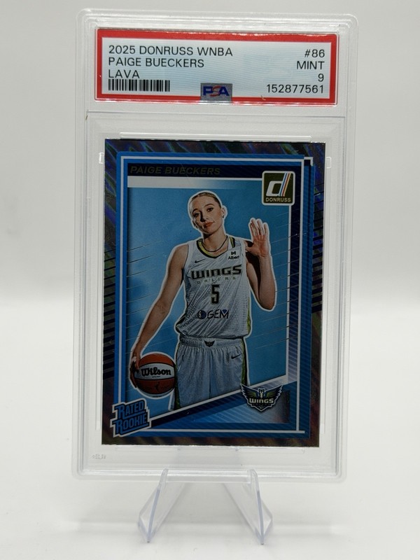2025 PANINI DONRUSS WNBA LAVA #86 PAIGE BUECKERS PSA 9