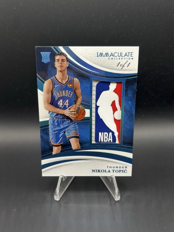 2024 Immaculate Nikola Topic Rookie RC LOGOMAN 1/1 THUNDER #153 