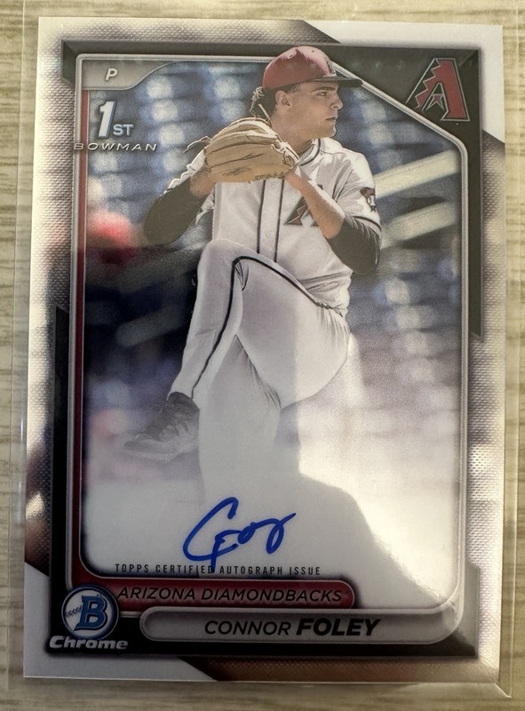 2024 Bowman Draft Chrome Prospect Auto Connor Foley #CPA-CF Autograph 