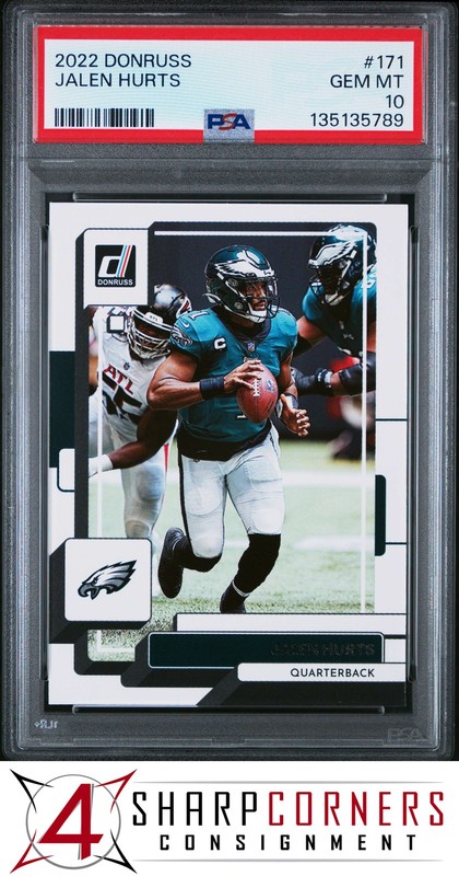 2022 PANINI DONRUSS #171 JALEN HURTS PSA 10