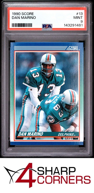 1990 SCORE #13 DAN MARINO DOLPHINS HOF PSA 9