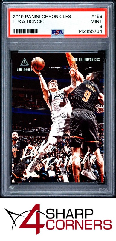 2019 PANINI CHRONICLES #159 LUKA DONCIC MAVERICKS PSA 9