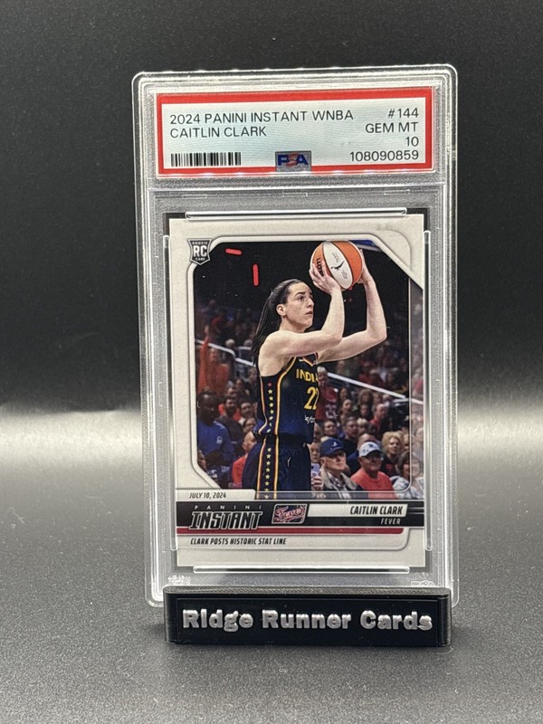 2024 Panini Instant WNBA CAITLIN CLARK Rookie #144 PSA 10 FEVER