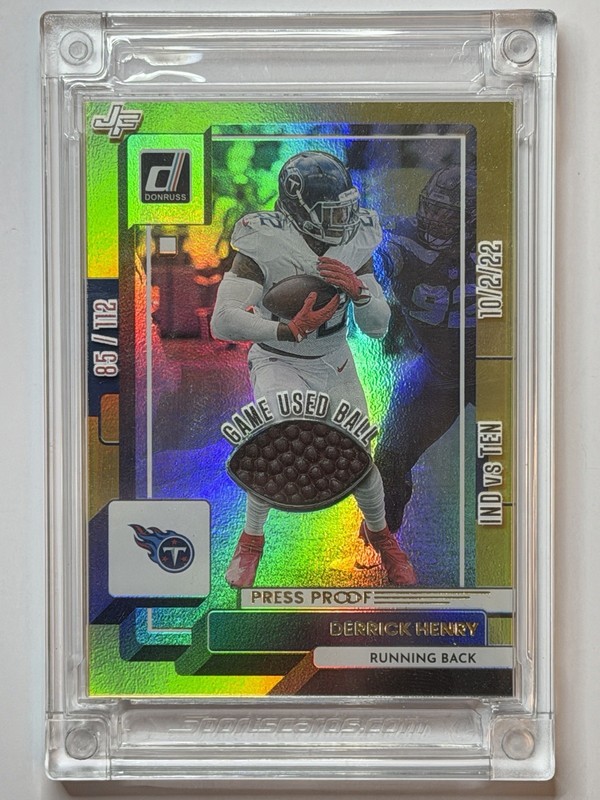2025 Jersey Fusion Football Edition Derrick Henry Game Used Football 85/112