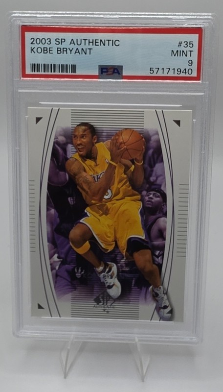 2003-04 SP Authentic Kobe Bryant PSA 9 Los Angeles Lakers