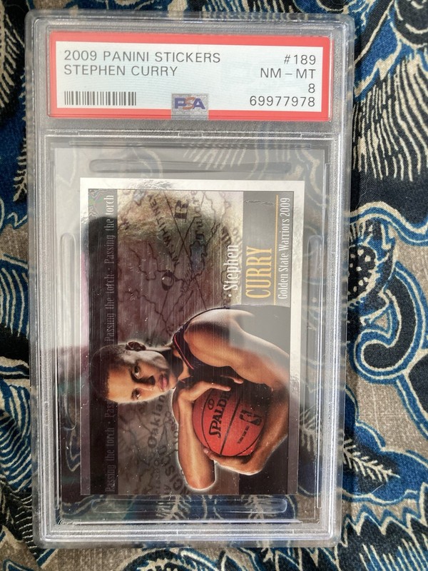 Stephen Curry 2009 Panini Stickers #189 - PSA 8 ROOKIE 🔥