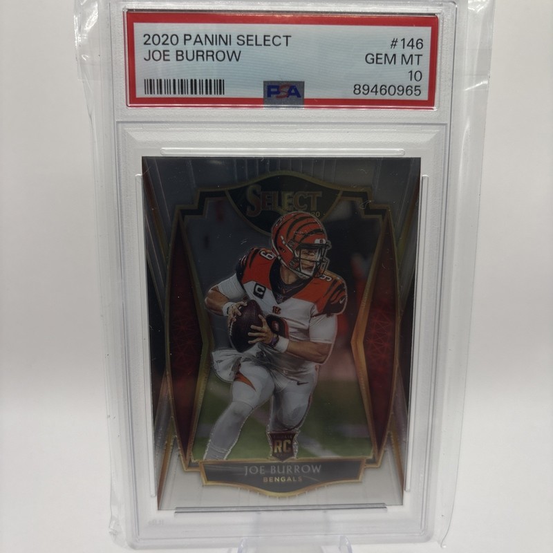 2020 Panini Select Premier Level  Joe Burrow #146 (RC) Bengals PSA 10 GEM MINT