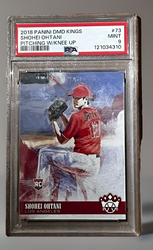 2018 Panini Diamond Kings Shohei Ohtani Wind Up Variation Knee Up PSA 9 Rookie